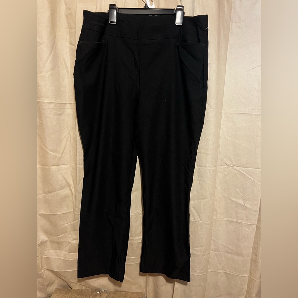Chico's Classic Black Straight Leg Pants